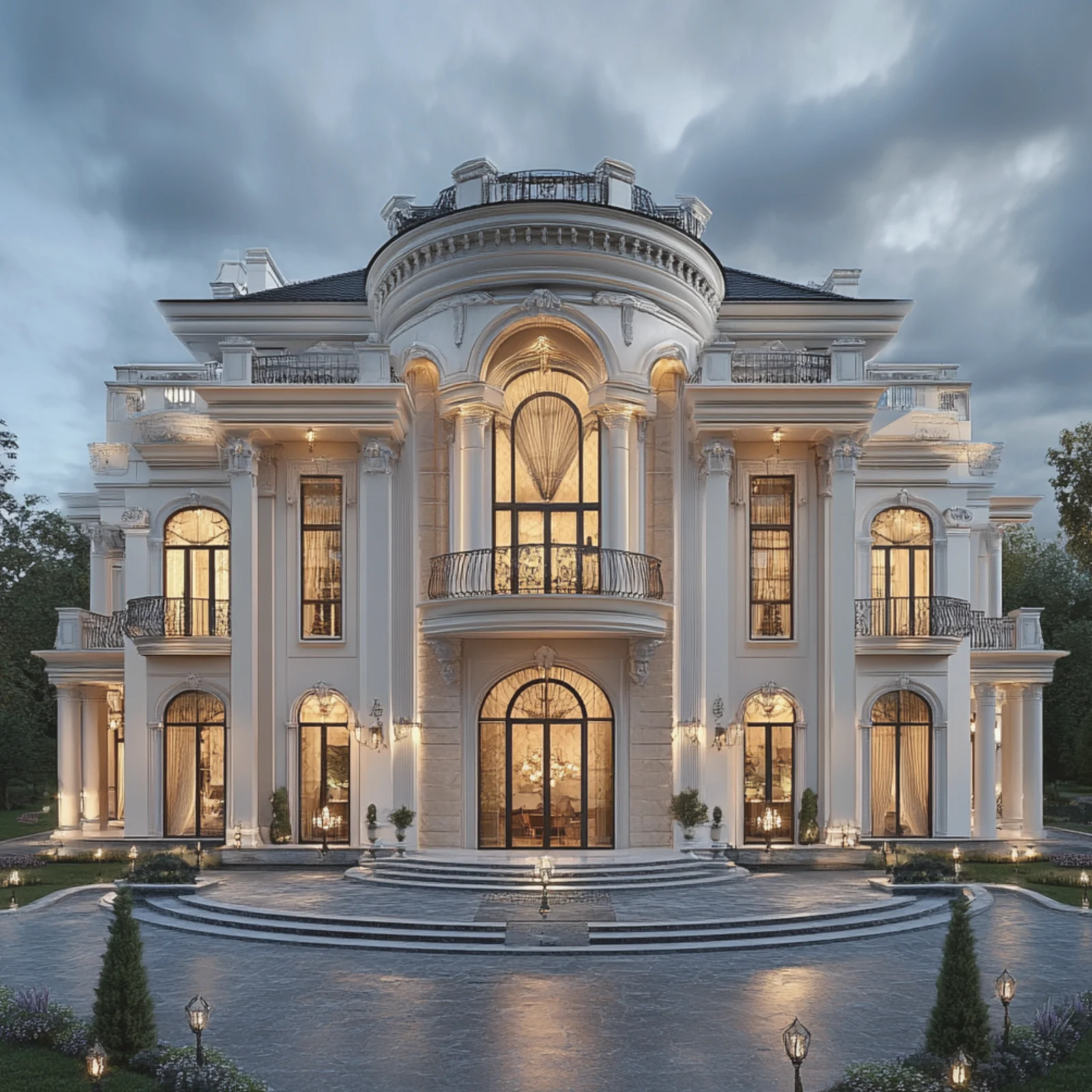 Вечерний фасад