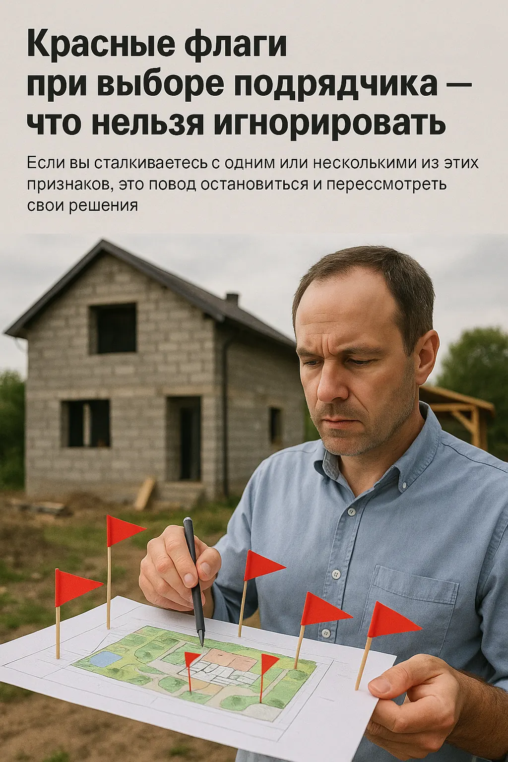 Красные флаги при выборе подрядчика — что нельзя игнорировать: проверка ключевых условий проекта